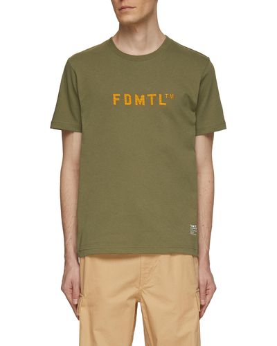 FDMTL Embroidered Logo T-shirt - Green