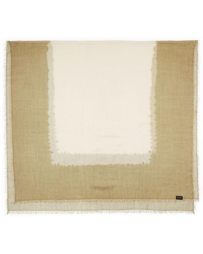 Jane Carr Two-tone Modal Cashmere Scarf - Natural