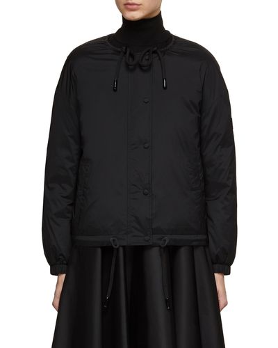 Army by Yves Salomon Button Front Down Jacket - Black