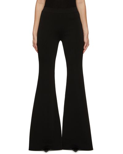 Balmain Button Detail High Waist Stretch Jersey Leggings