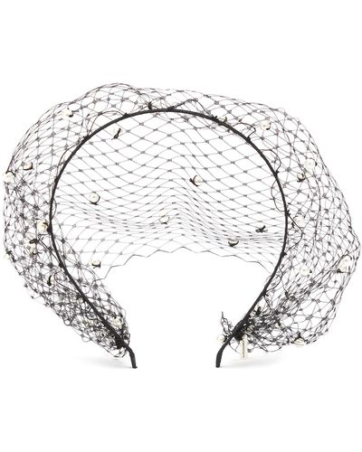 Jennifer Behr Voilette Swarovski Pearl Headband - Metallic