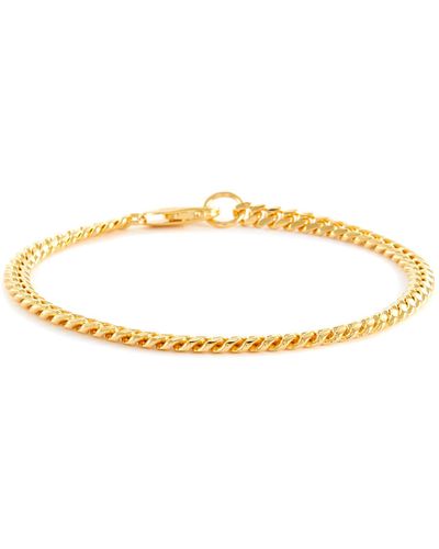 Missoma 18k Gold Vermeil Round Curb Chain Bracelet - Metallic