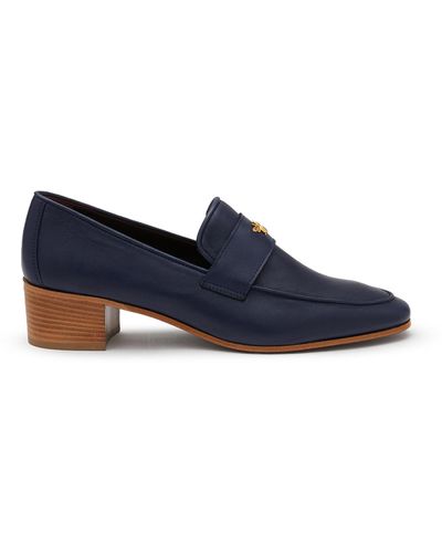 Bougeotte Flâneur 35 Leather Loafers - Blue