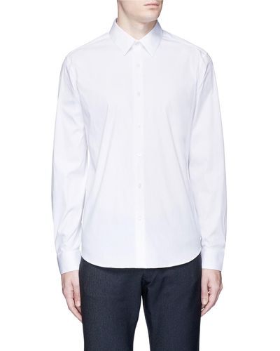 Theory Sylvain Slim Fit Button-up Dress Shirt - White