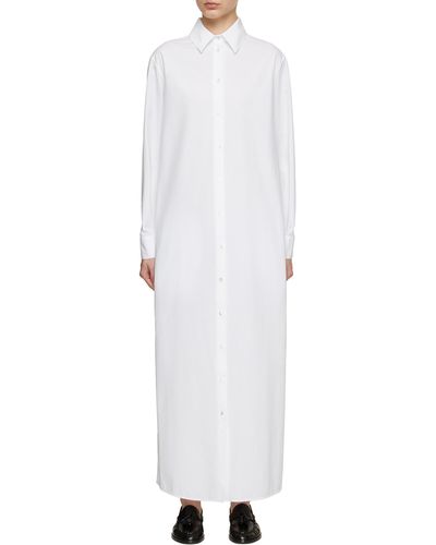 The Row Izumi Shirt Dress - White