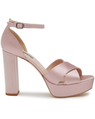 SJP by Sarah Jessica Parker Ginger 90 Satin Platform Sandals - Pink