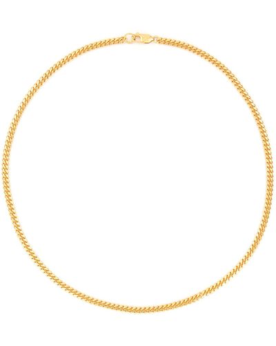 Missoma Gold-toned Metal Round Curb Necklace - White
