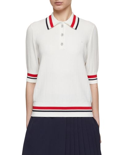 Bogner Lennie Knitted Polo Shirt - White