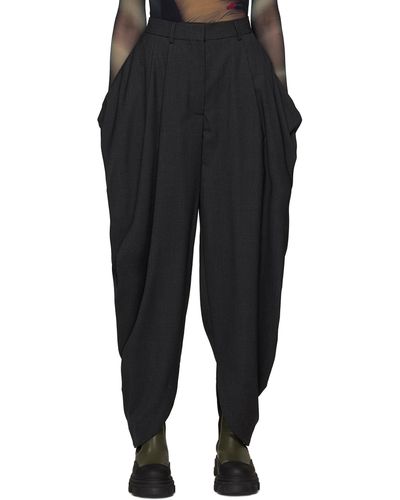 Loewe Intarsia Balloon Knit Trouser in Black