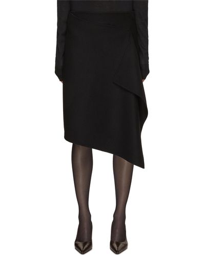 The Row Bartellina Cashmere Skirt - Black