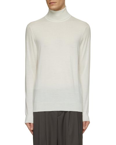 Tomorrowland Superfine Merino Wool Sweater - White