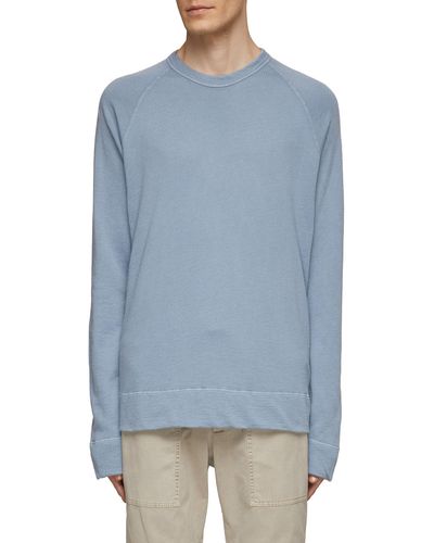 James Perse Vintage Cotton Sweatshirt - Blue