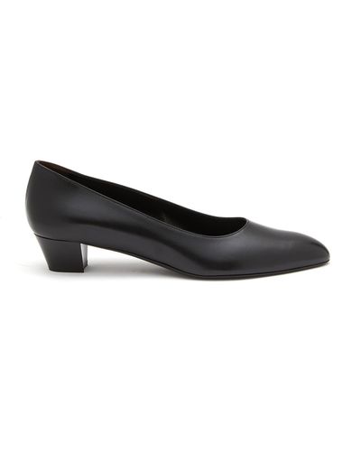 The Row Luisa 35 Leather Pumps - Black