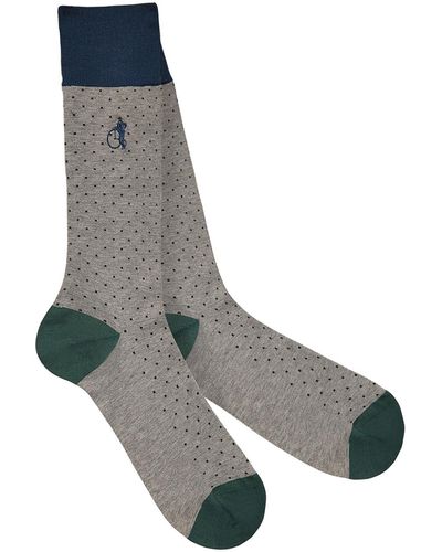 London Sock Company Spot Of Style Mid-calf Socks - Gray