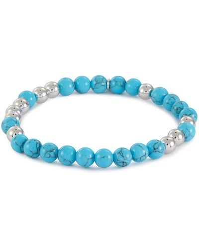 NUMBERING Turquoise Plated Brass Bracelet - Blue
