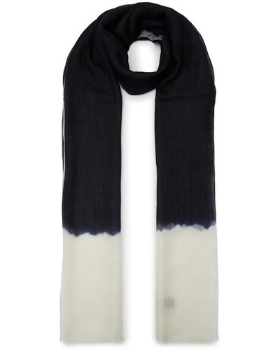Jane Carr The Two-tone Wrap Scarf - Black