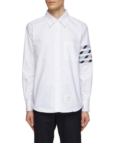 Thom Browne 4 Bar Shirt - White