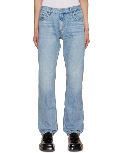 Helmut Lang Straight Leg Low Rise Jeans - Blue