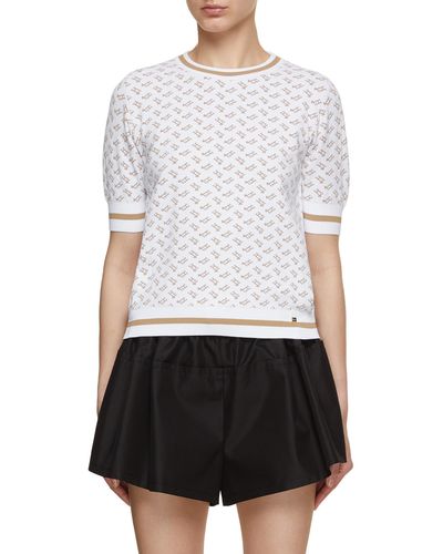 Herno Monogram Knit Top - White