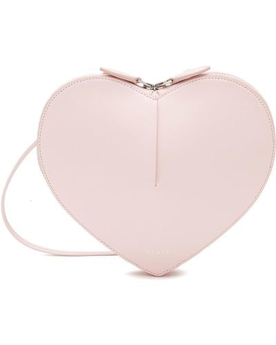 Alaia Le Coeur Heart Eyelet Crossbody Bag, Noir, Women's, Handbags & Purses Crossbody Bags & Camera Bags