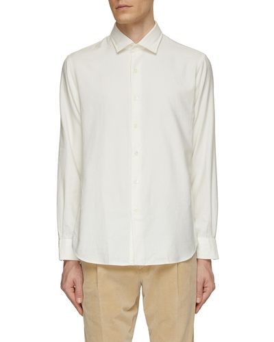 Tomorrowland Spread Collar Dress Shirt - White