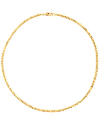 Missoma 18k Gold Vermeil Round Curb Chain Necklace - White