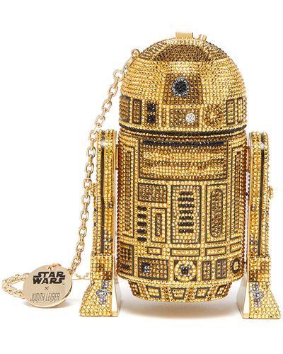 Judith Leiber X Star Wars 'r2d2 Gold' Crystal Embellished Bag Women Bags Clutches X Star Wars 'r2d2 Gold' Crystal Embellished Bag - Metallic