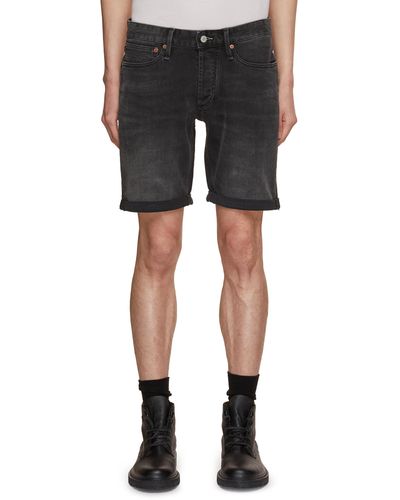 Denham Razor Denim Shorts - Black