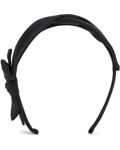 Jennifer Ouellette Texture Twist Grosgrain Headband - Black