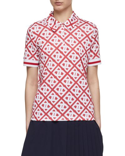 Bogner Calysa All-over Print Polo Shirt - Red