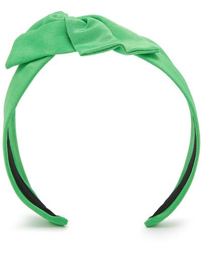 Jennifer Ouellette Side Bow Grosgrain Headband - Green