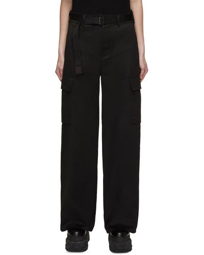 Sacai Belted Cargo Pants - Black