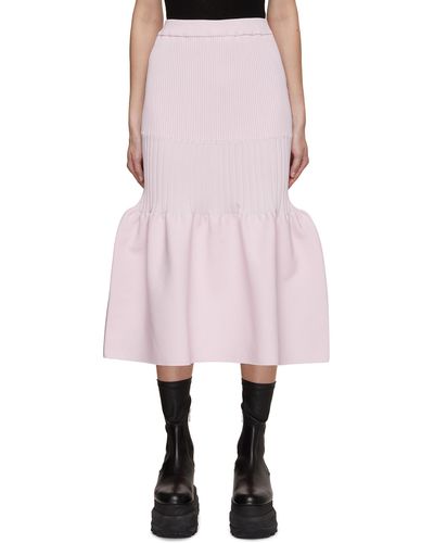 CFCL Fluted Mermaid Skirt - Pink