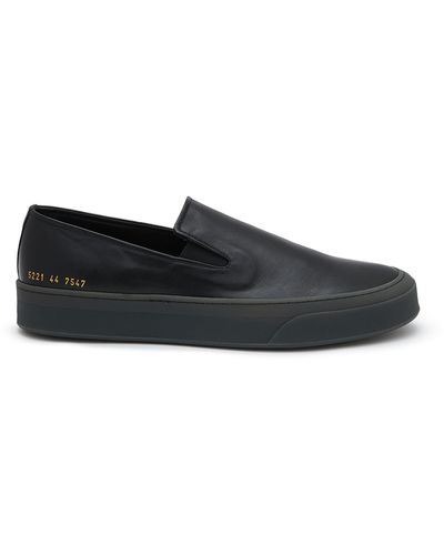 Common Projects Leather Slip-on Sneakers - Black
