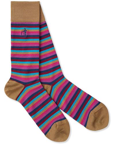 London Sock Company Ilaria Urbinati Mid-calf Socks - Purple