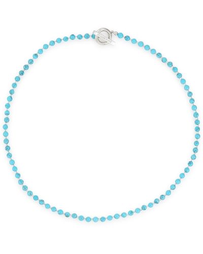 NUMBERING Turquoise Sterling Silver Bracelet - Blue