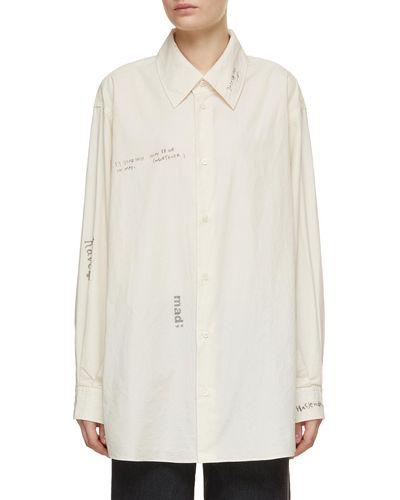 Kuro Madchester Cotton Shirt - White