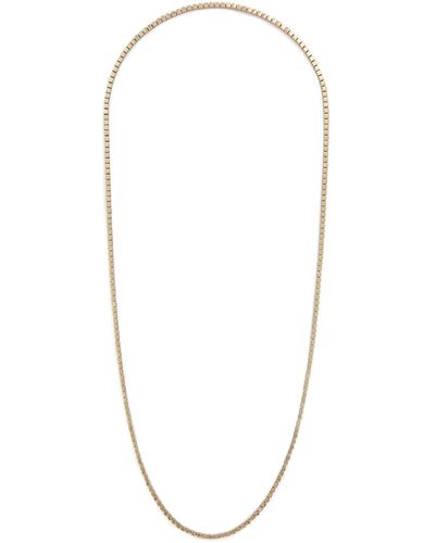 Eddie Borgo Cube 12k Gold Plated Metal Necklace - White
