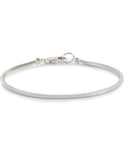 Missoma Lucy Williams' Square Snake Chain Sterling Silver Bracelet - Multicolor