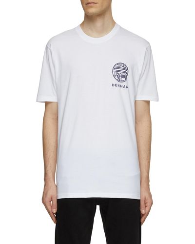Denham Imeprial Print T-shirt - White