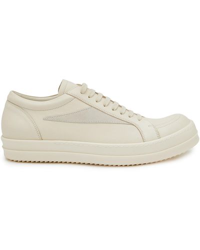 Rick Owens Vintage Leather Low-top Sneakers - White