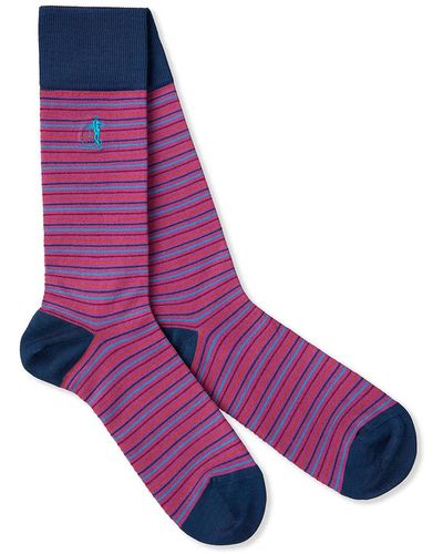 London Sock Company Ilaria Urbinati Mid-calf Socks - Purple