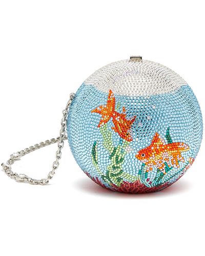 Judith Leiber Sphere Goldfish Bowl Clutch Bag - Multicolor