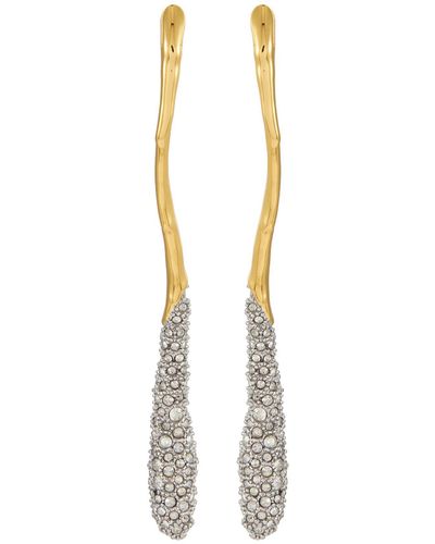 Alexis Solanales Linear Earring - White
