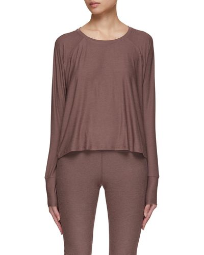 Beyond Yoga Featherweight Daydreamer Top - Brown