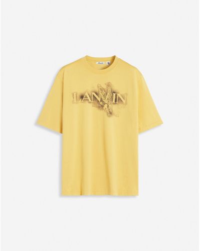 Lanvin X Future Classic Eagle Print T-shirt - Yellow