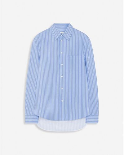 Lanvin Cocoon-fit Shirt - Blue