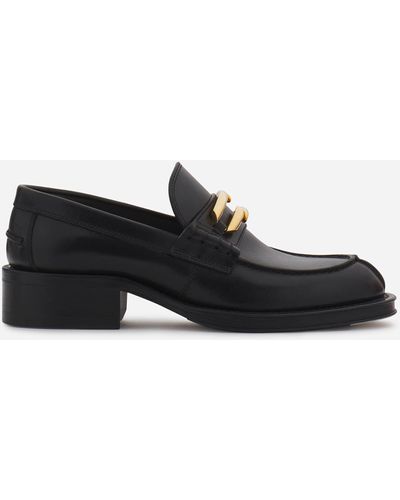 Lanvin Leather Medley Loafers - White