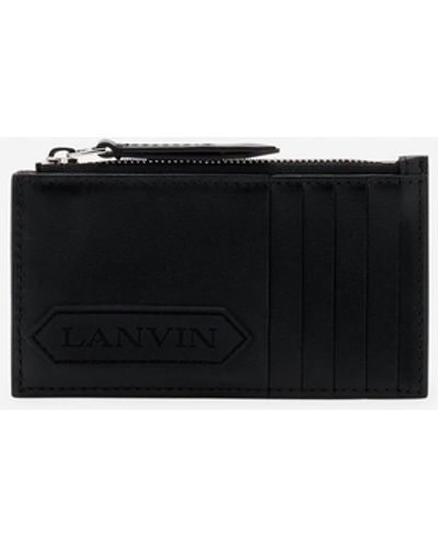 Lanvin Signature Leather Cardholder - Black