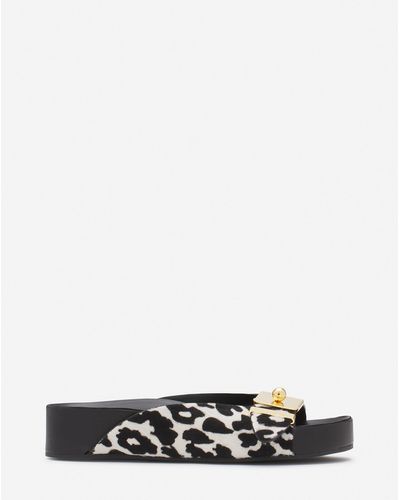 Lanvin Tinkle Suede Sandals - White